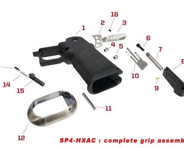 Pièces origine pour série HX grip complet - HAND STOP N°12