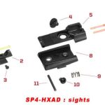 Pièces origine sight pour série HX - GUIDON N°1