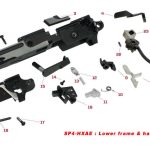 Pièces origine pour lower frame et ensemble marteau série HX - LOWER N°1
