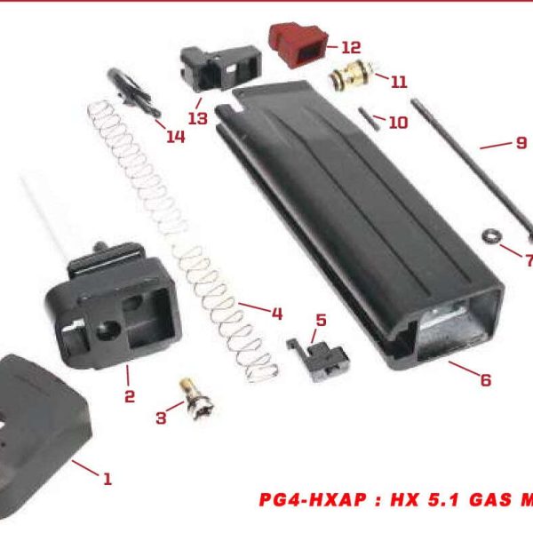 Pièces origine pour chargeurs gaz série HX - RESSORT N°4