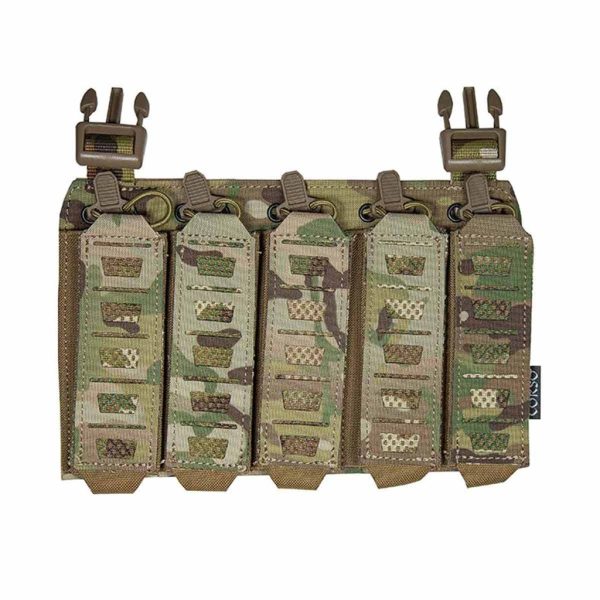 Porte chargeur frontal MP5 / MP7 MOLLE pour gilet tactique - Noir