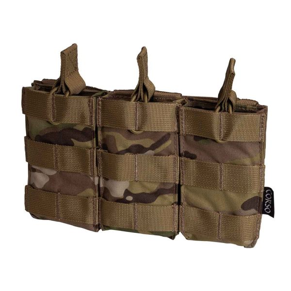 Poche porte-chargeurs triple M4 Dagger MOLLE - Corso Tactical - Coyote