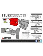 Airtech Studios BEU Battery Extension Unit for VFC Avalon PDW - RED - obrazek 3