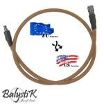 Balystik adapter EU - US 8mm DE braided line for HPA regulator