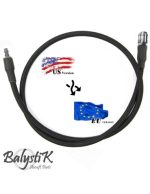 Balystik adapter US - EU 8mm black braided line for HPA regulator - obrazek 2