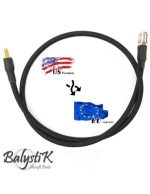 Balystik adapter US - EU 8mm black braided line for HPA regulator