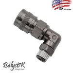 BalystiK rotating Elbow coupler with 1/8 NPT male thread - US