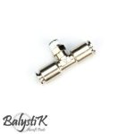 BalystiK  T Shape Elbow Male1/8 double female 8mm macroline