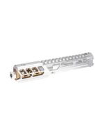 CTM tactical FUKU-2 CNC upper set - Long cut out for AAP-01 - Silver / Gold