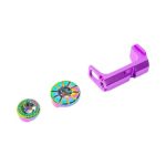 CTM Tactical Fuku-2 Frame CNC Magazine Release Set for AAP-01 - Electroplated Chameleon