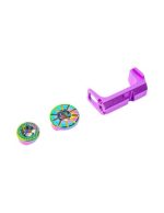 CTM Tactical Fuku-2 Frame CNC Magazine Release Set for AAP-01 - Electroplated Chameleon