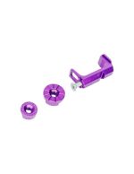 CTM tactical Fuku-2 Frame CNC Magazine Release Set for AAP-01 - Purpel