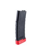 Cyma 150rds M4 Gmag style gen3 mid-cap magazine with TTI extended magbase - Black / Red - obrazek 2