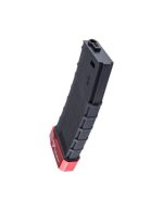 Cyma 150rds M4 Gmag style gen3 mid-cap magazine with TTI extended magbase - Black / Red - obrazek 3