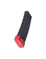 Cyma 150rds M4 Gmag style gen3 mid-cap magazine with TTI extended magbase - Black / Red - obrazek 4