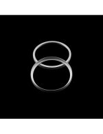 Mancraft 35mm anodized carbon suppressor endrings - Silver - obrazek 2