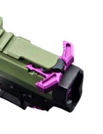 Mancraft Ambidextrous CNC Charging handle for M4 AEG - Purple - obrazek 3