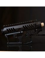 Mancraft M4 - AR15 CNC Skeleton Body - Black / Red pins - obrazek 2