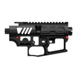 Mancraft M4 - AR15 CNC Skeleton Body - Black / Red pins