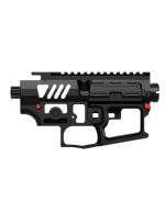Mancraft M4 - AR15 CNC Skeleton Body - Black / Red pins