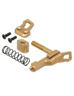 Maxx Model CNC advanced Magazine Release Style B for MTW M4 - Dark Earth