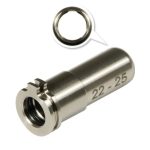 Maxx Model CNC Titanium Adjustable Air Seal Nozzle 22mm - 25mm for AEG