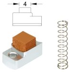 MAXX MODEL Hopup Chamber Soft Flat Nub (4mm) For CZ Scorpion Evo 3