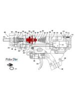 Polarstar Fusion Engine M4 Red Nozzle & Poppet - obrazek 3