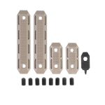 PTS EP Series - M-LOK Rail Cover 2 short & 2 Long Set - Dark Earth