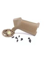 SHS Ergonomic style motor grip for M4 AEG - Tan - obrazek 2