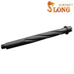 SLONG AIRSOFT 10inch outer barrel spiral-style for Tokyo Marui MWS GBBR - Black