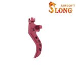 SLONG AIRSOFT 45degrees CNC Curved trigger for VSR-10 - Red