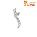 SLONG AIRSOFT 45degrees CNC Curved trigger for VSR-10 - Silver