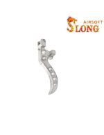 SLONG AIRSOFT 45degrees CNC Curved trigger for VSR-10 - Silver