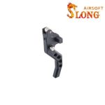 SLONG AIRSOFT 45degrees CNC Flat trigger for VSR-10 - Black