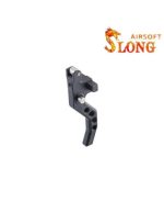 SLONG AIRSOFT 45degrees CNC Flat trigger for VSR-10 - Black