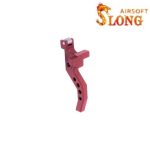 SLONG AIRSOFT 45degrees CNC Flat trigger for VSR-10 - Red