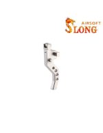 SLONG AIRSOFT 45degrees CNC Flat trigger for VSR-10 - Silver