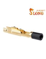 SLONG AIRSOFT Bolt carrier with extension for Tokyo Marui M4 MWS GBBR - Gold