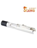 SLONG AIRSOFT Bolt carrier with extension for Tokyo Marui M4 MWS GBBR - Silver - obrazek 2