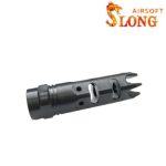 Slong airsoft  Flash hider window breeze - BK