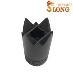 Slong airsoft  Flash hider window breeze Type A - BK
