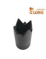 Slong airsoft  Flash hider window breeze Type B - BK - obrazek 2