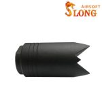 Slong airsoft  Flash hider window breeze Type B - BK