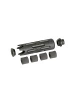 SLONG AIRSOFT KING Silencer 14mm CCW - 128mm - obrazek 5