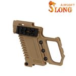 SLONG AIRSOFT Kit G-Kriss XI for Glock / Hi-capa - Brown