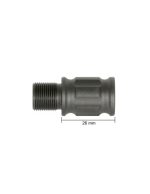 SLONG AIRSOFT Outer barrel extension FINNED 14mm CCW - 26mm - obrazek 3