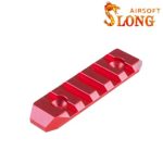 SLONG AIRSOFT Rail M-lok CNC 68mm - Red