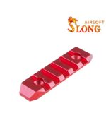 SLONG AIRSOFT Rail M-lok CNC 68mm - Red