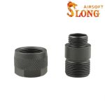 SLONG AIRSOFT Silencer adapter Type B 11mm CW to 14mm CCW